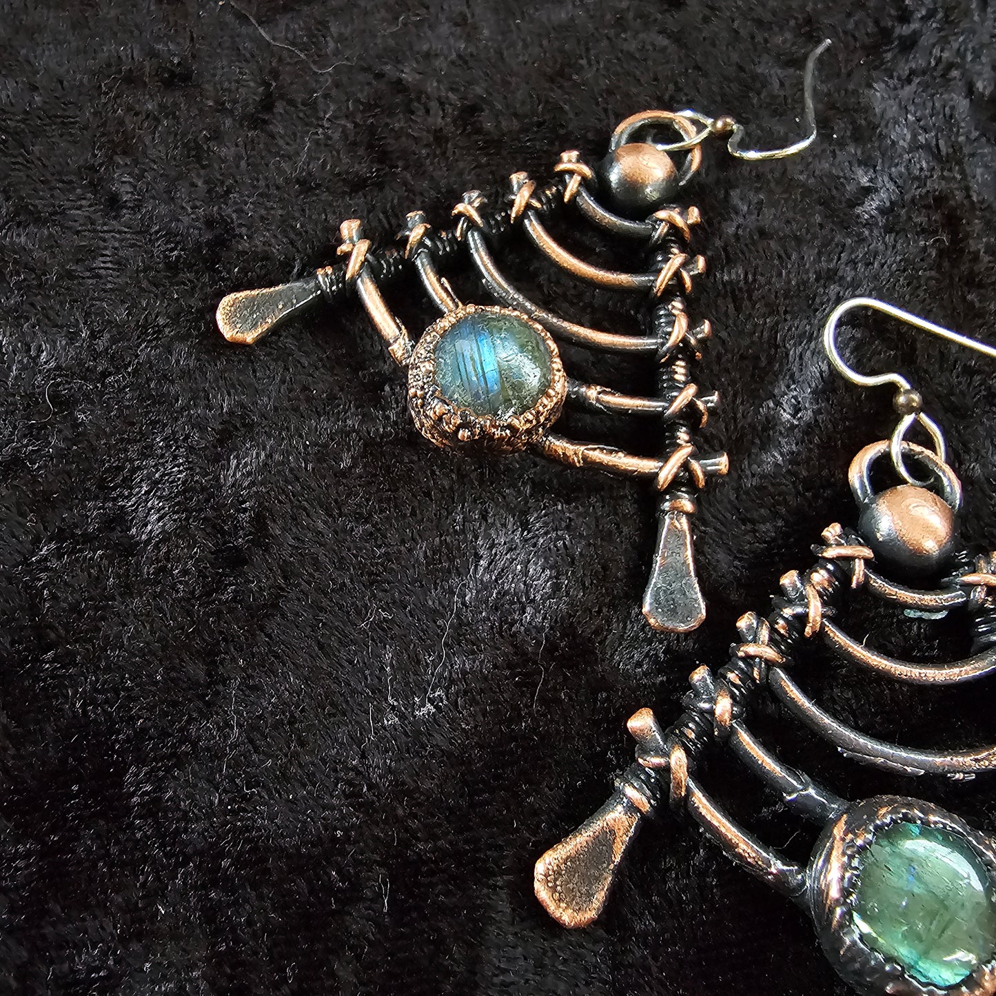 Spinal Staircase Labradorite Earrings