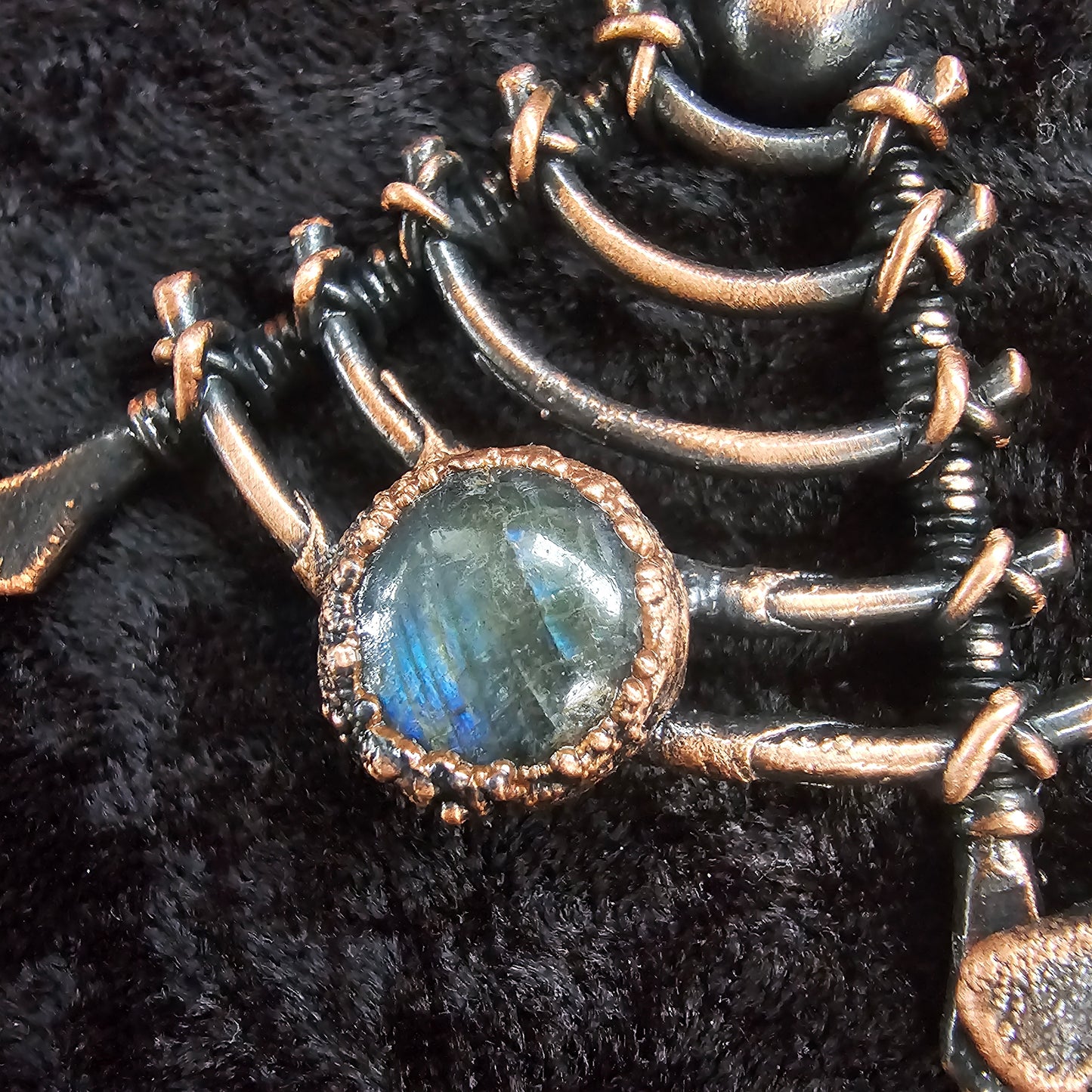Spinal Staircase Labradorite Earrings