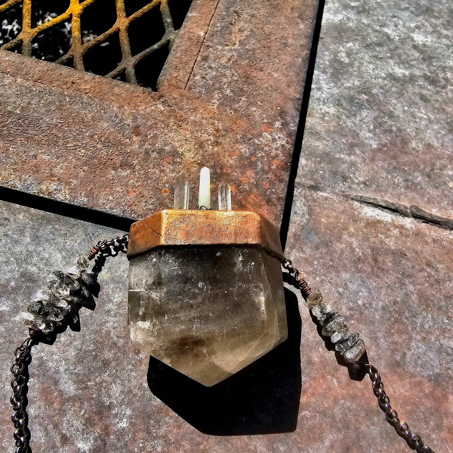 Smoky Quartz Maximalis Necklace
