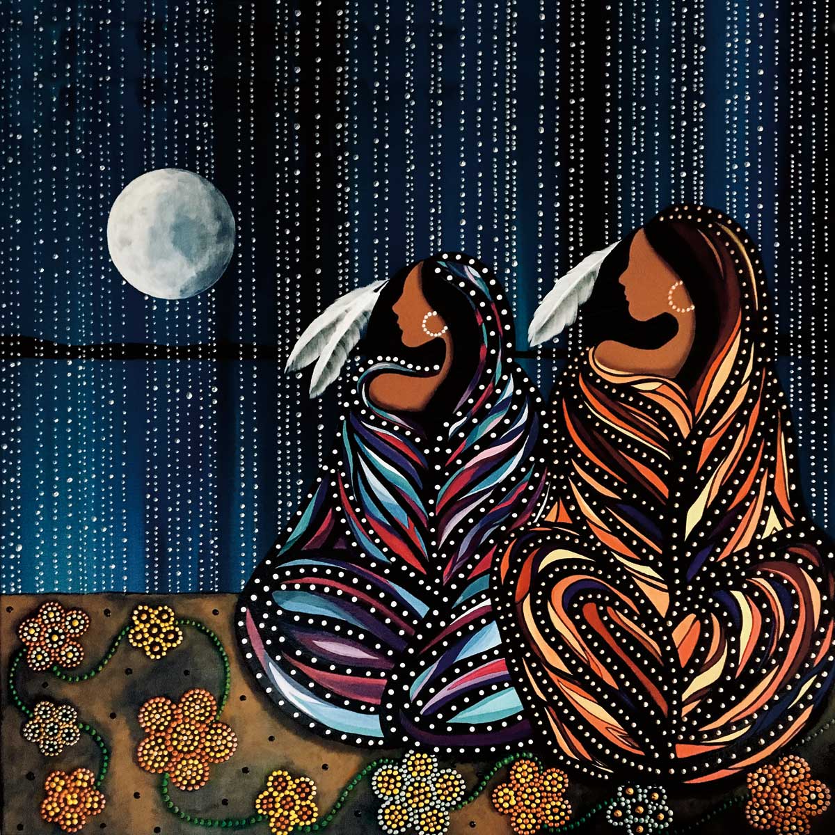 Sisters by Artist Betty Albert Art Print
