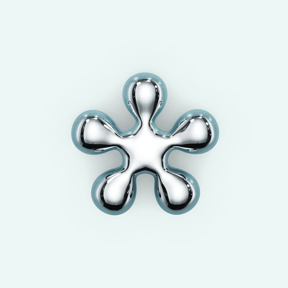 Puffy Stud Earrings - Flower