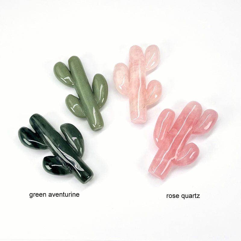 Crystal Cactus - Carved Stone