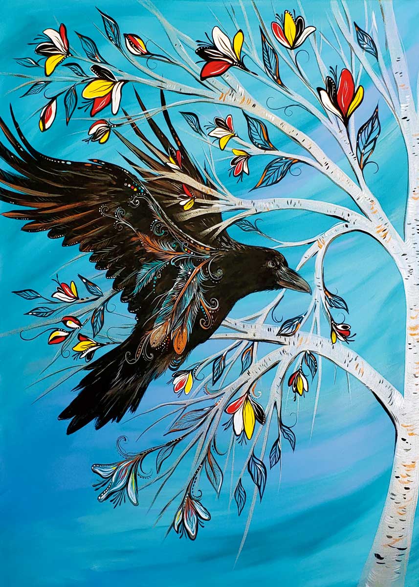 Raven Tree By Artist Carla Joseph