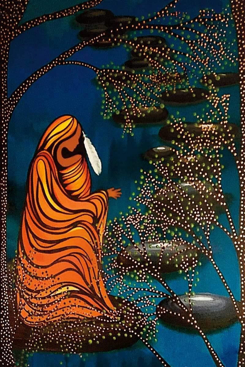 Water Prayers by Artist Betty Albert Art Print