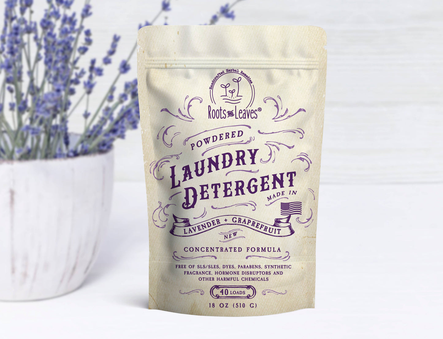 Powdered Laundry Detergent 18 oz (40 loads)