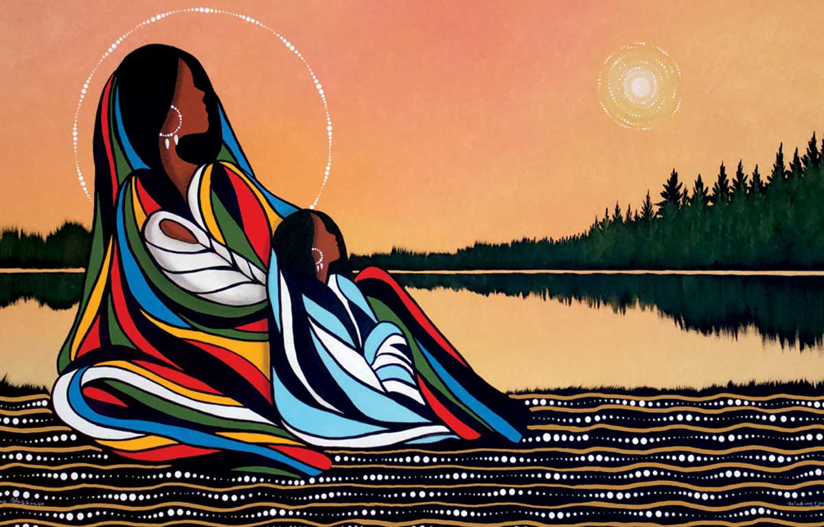 Morning Blessings by Betty Albert Art Print