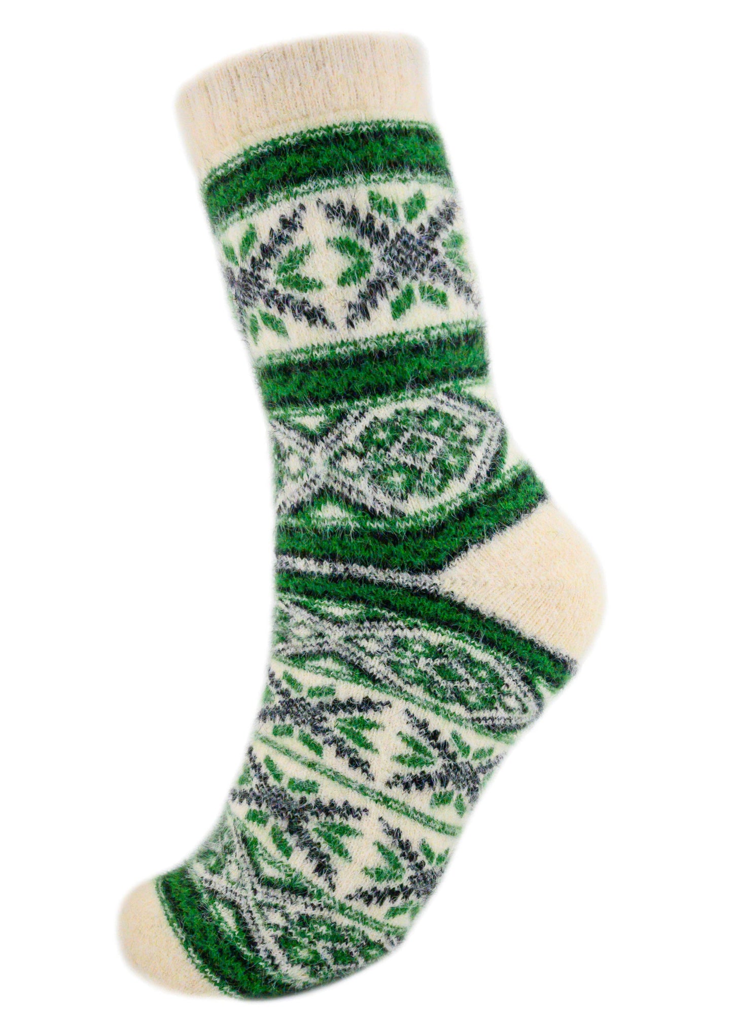 Malta Forest Green - Ultra Soft Crew Socks | Wool & Bamboo - Khandava