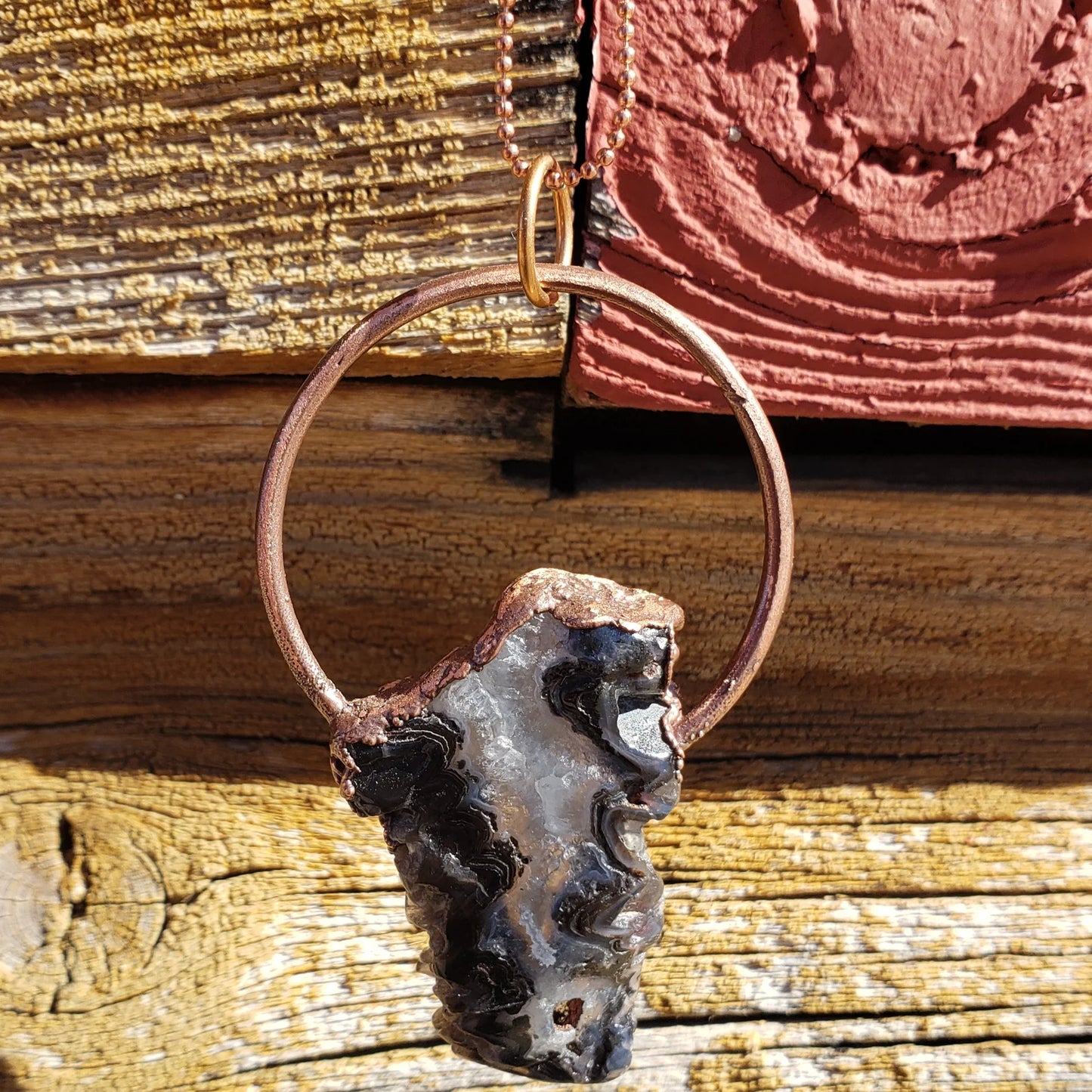 Stalactite Hoop Necklace