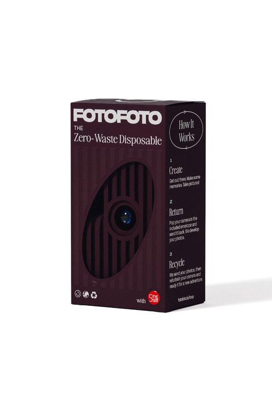 Zero-Waste Disposable Camera "Iris" | Sustainable Film Camera – FotoFoto