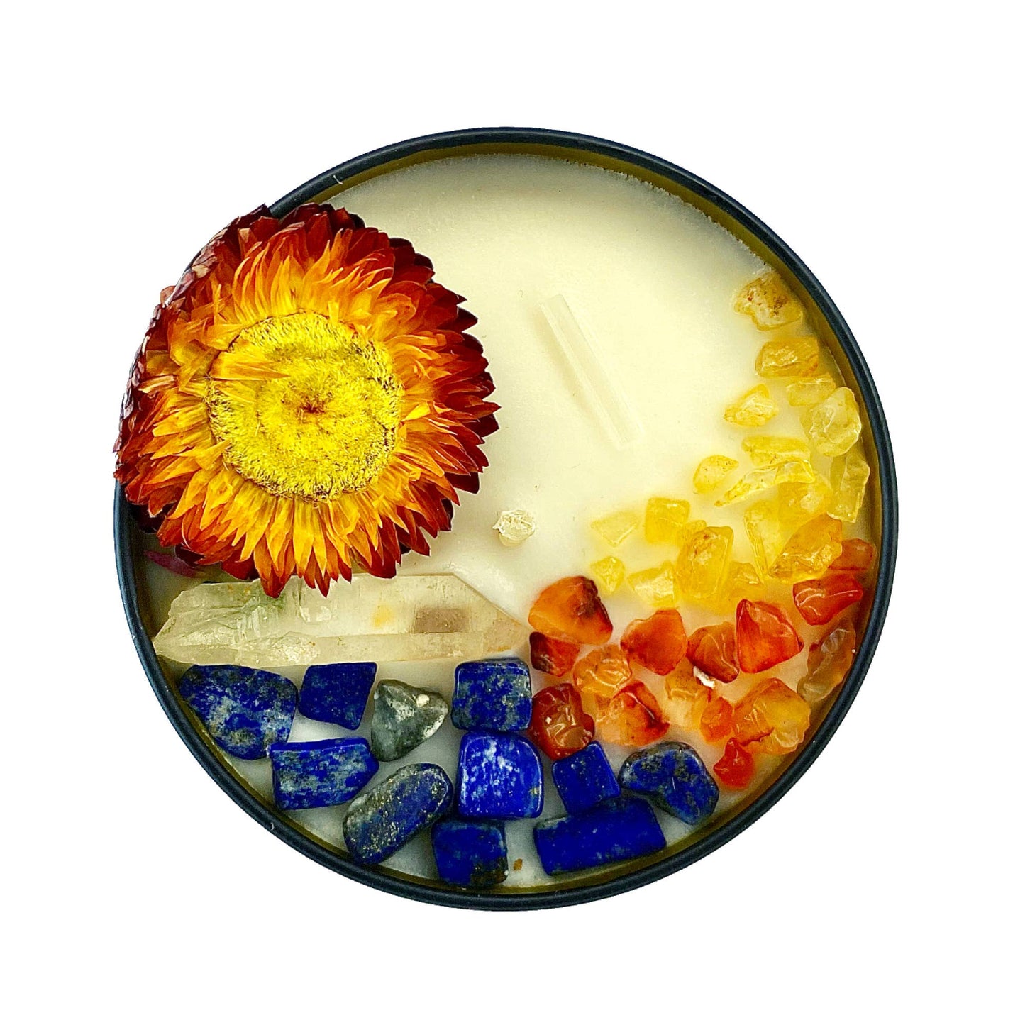Saraswati  8oz Soy Crystal Candle