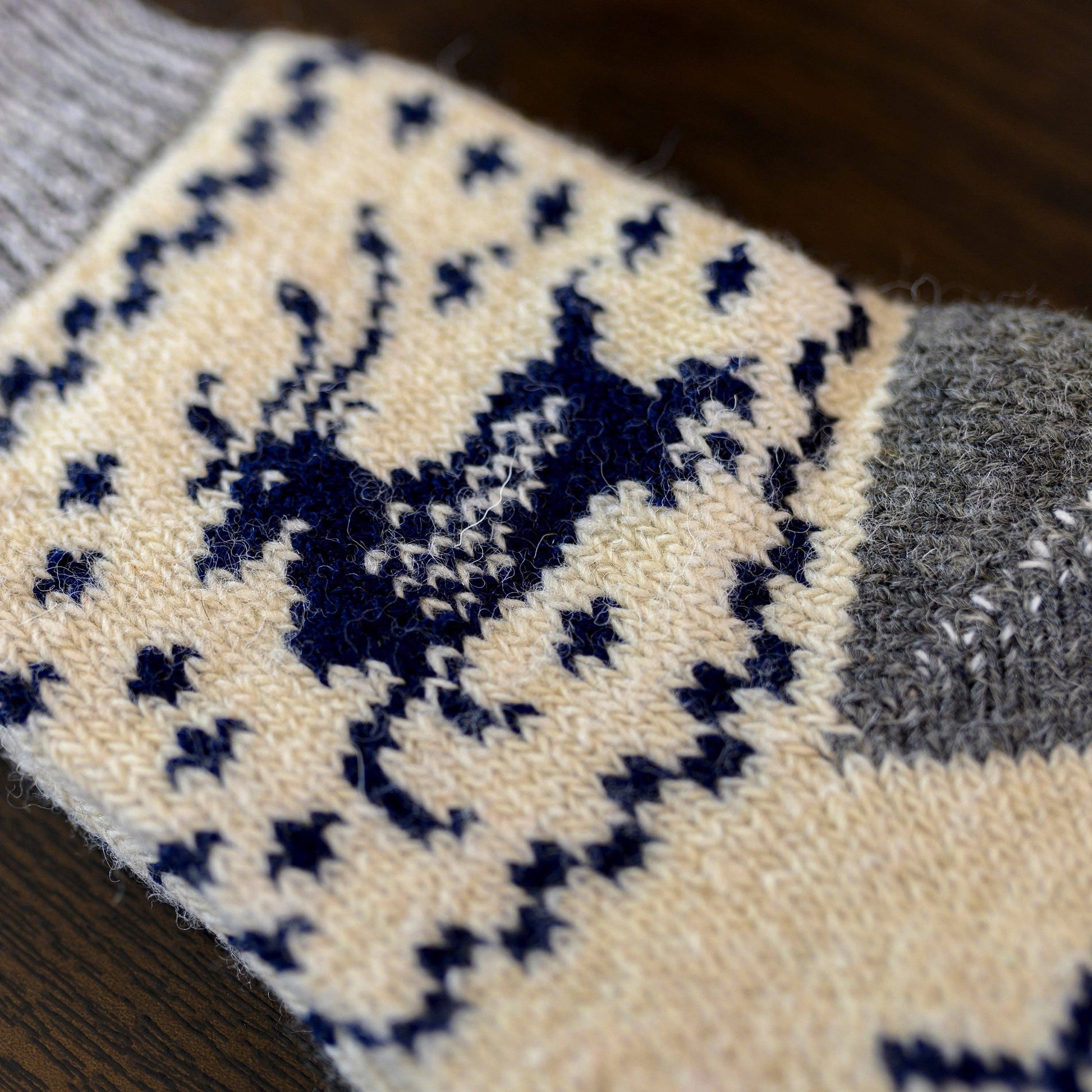 Blanca Reindeer Slouchy Wool Socks – Warm Dry - Foot Wool Socks - Khandava