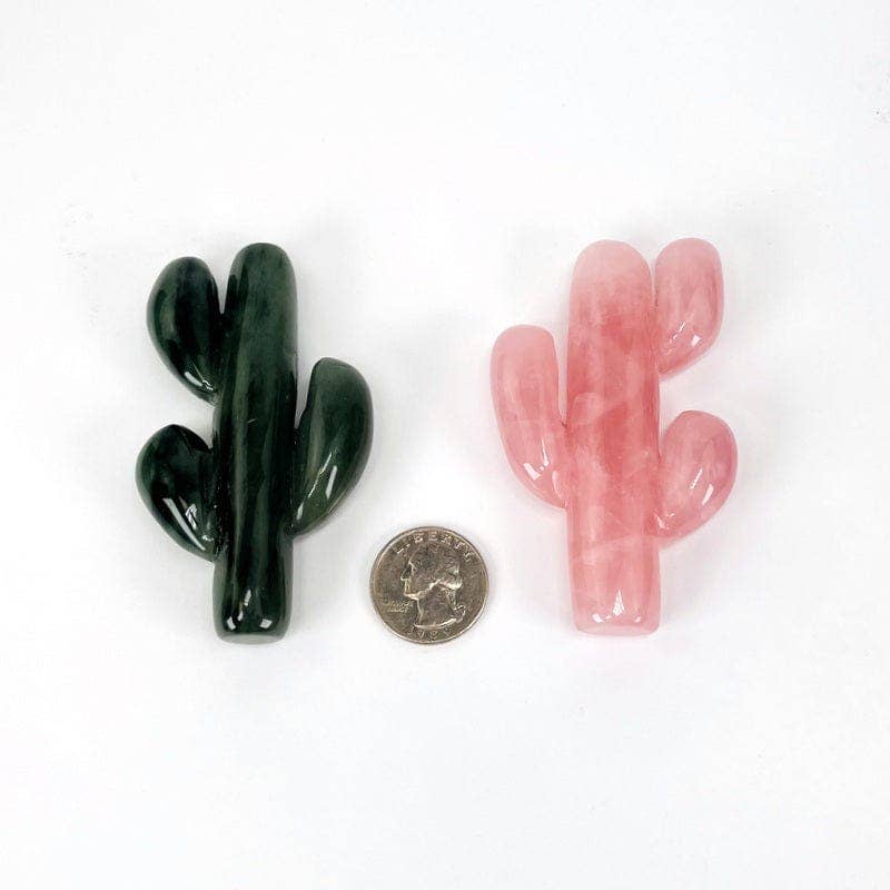 Crystal Cactus - Carved Stone - Khandava