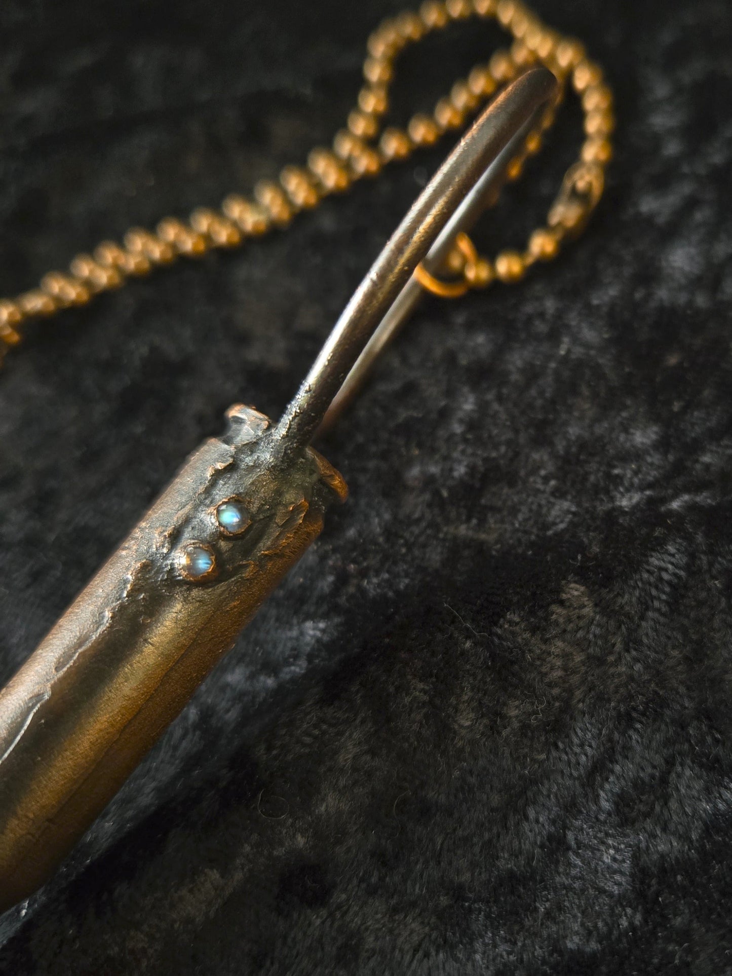Incendios Copper and Turquoise Necklace - Khandava