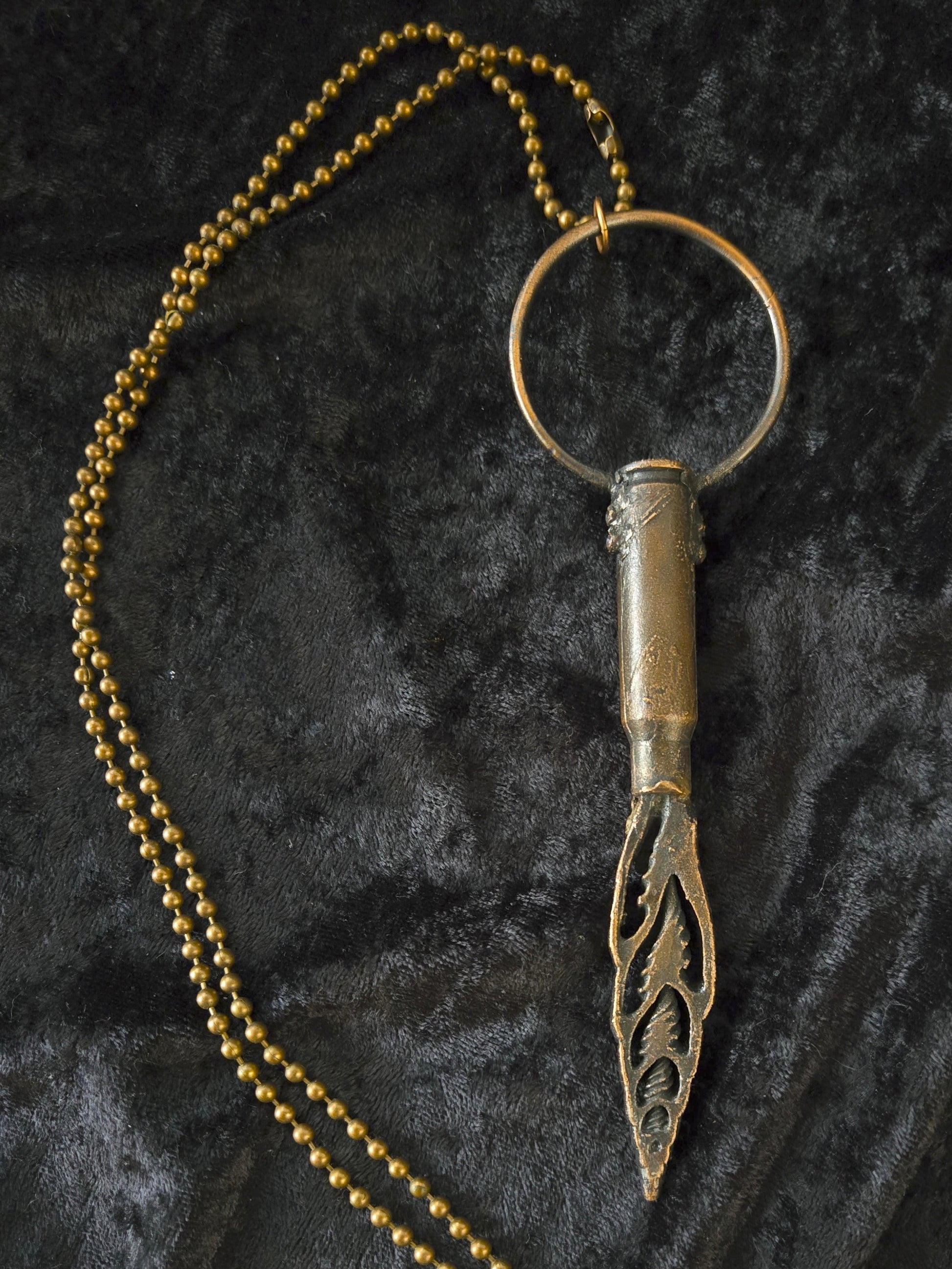 Incendios Copper and Turquoise Necklace - Khandava