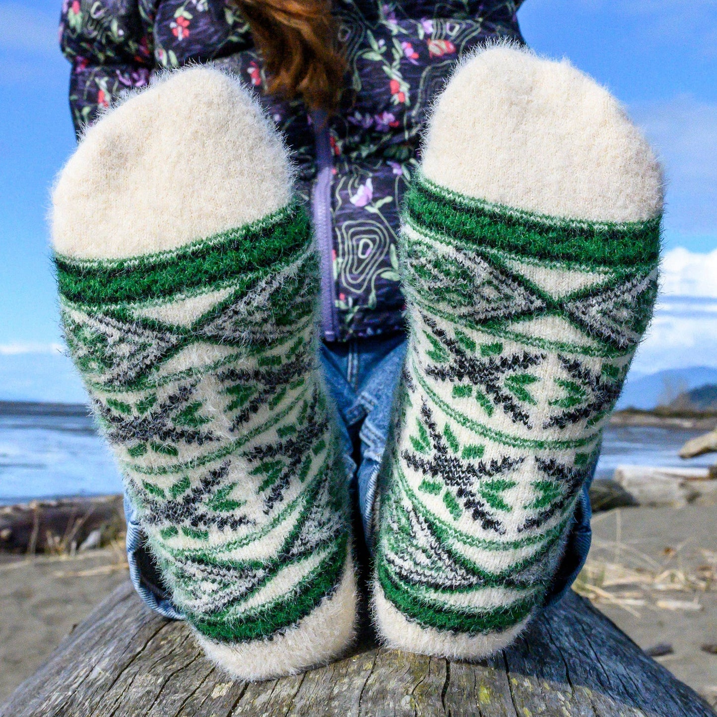 Malta Forest Green - Ultra Soft Crew Socks | Wool & Bamboo - Khandava