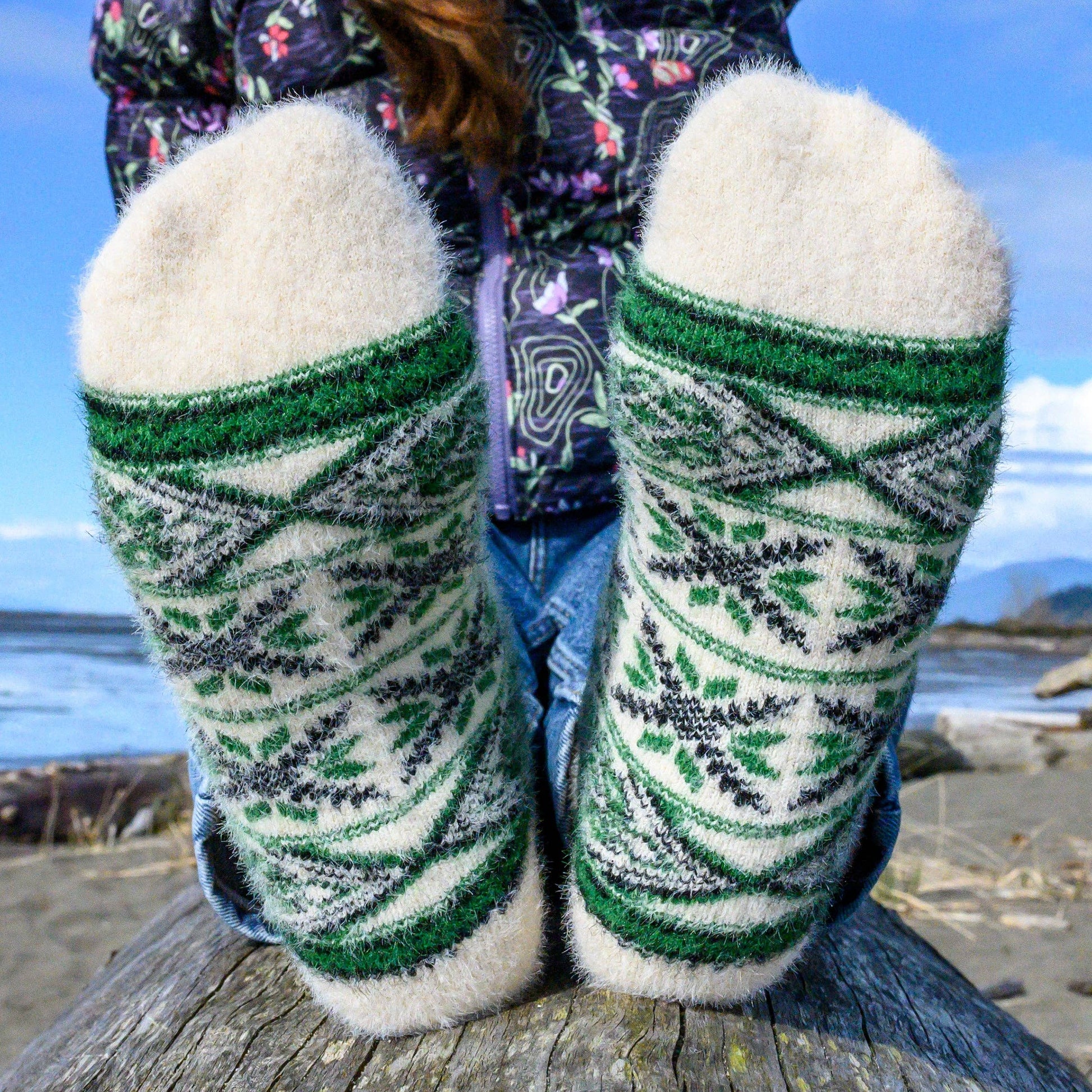 Malta Forest Green - Ultra Soft Crew Socks | Wool & Bamboo - Khandava