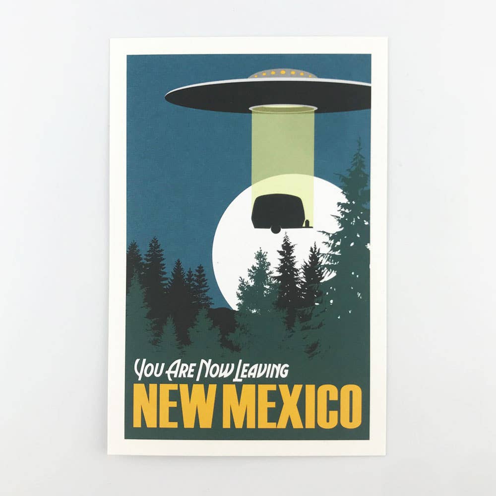 Now Leaving New Mexico - 4"x6" Postcard - Khandava