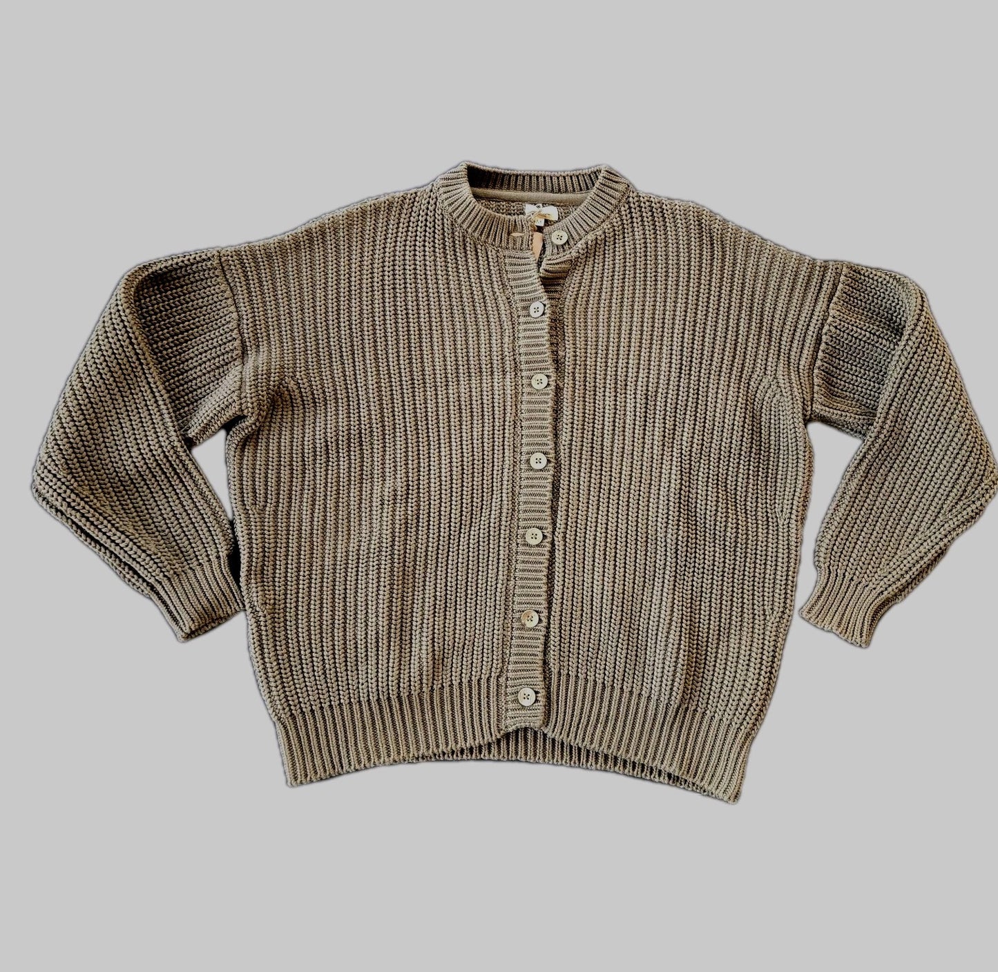 The Organic Chunky Knit Cardigan from The Simple Folk