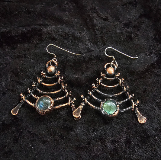 Spinal Staircase Labradorite Earrings - Khandava