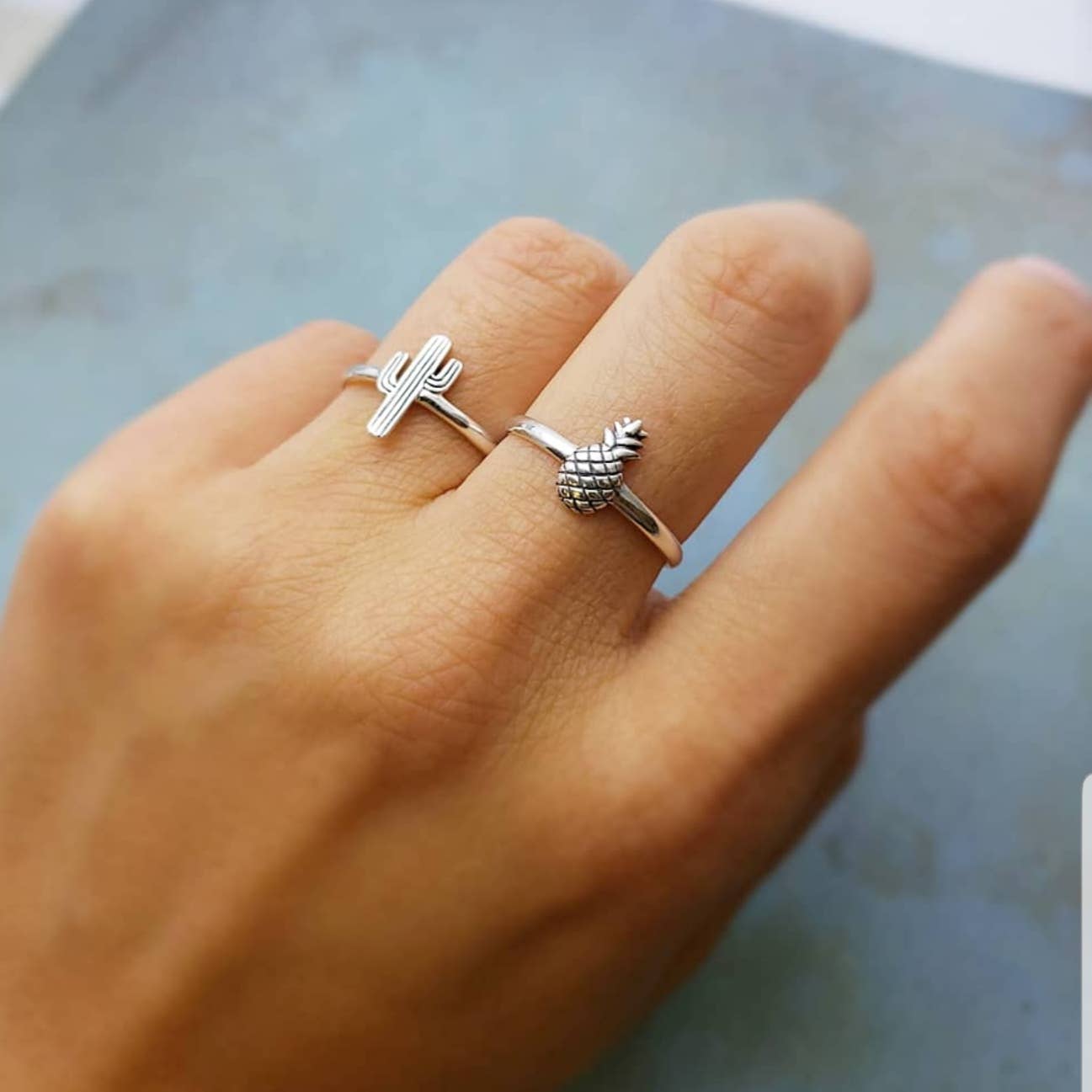 Sterling Silver Cactus Ring - Khandava