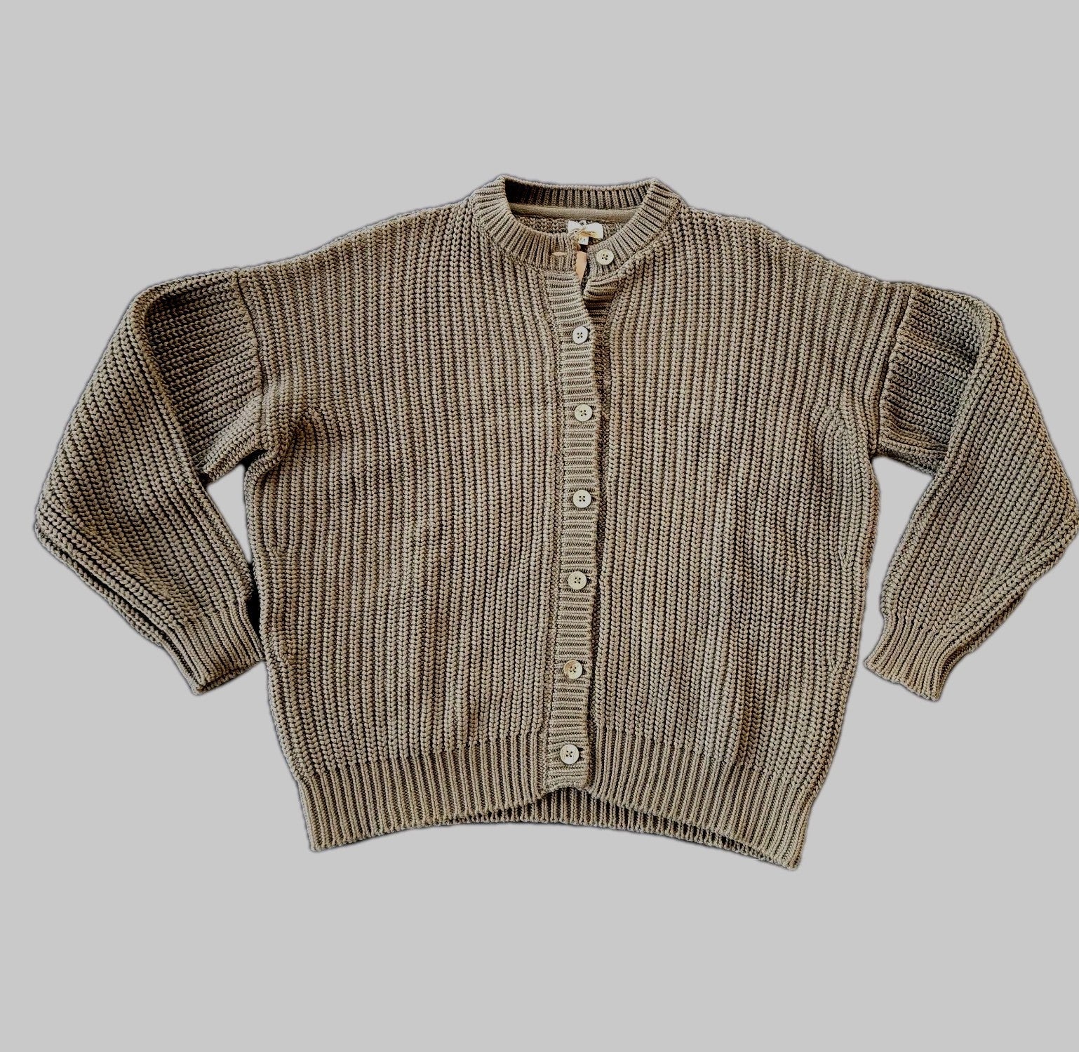 The Organic Chunky Knit Cardigan from The Simple Folk - Khandava