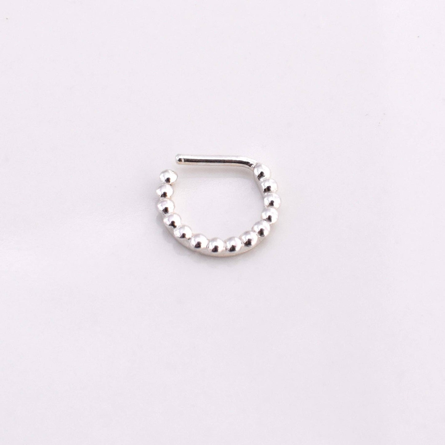 Thin Beaded Septum Ring - Khandava