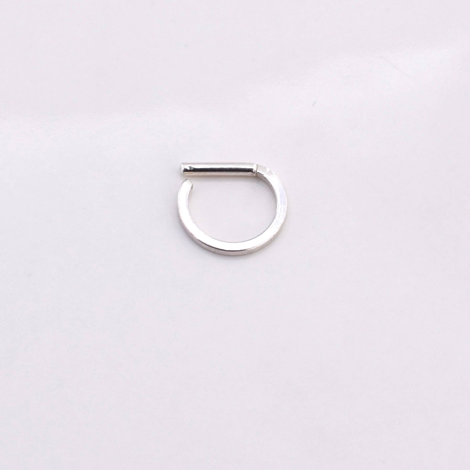Thin Square Septum Ring - Khandava