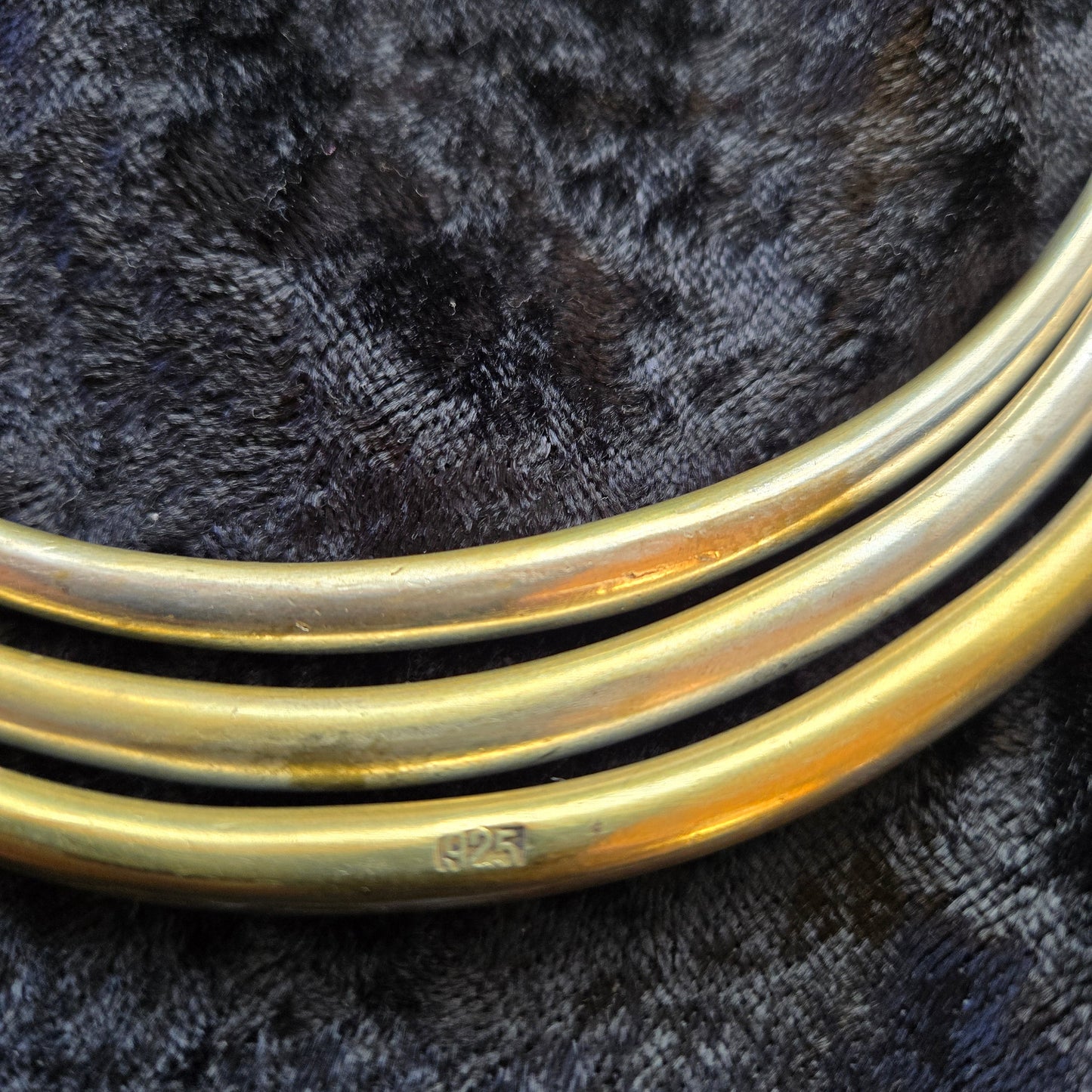 Three Stack Sterling Silver Choker - Khandava