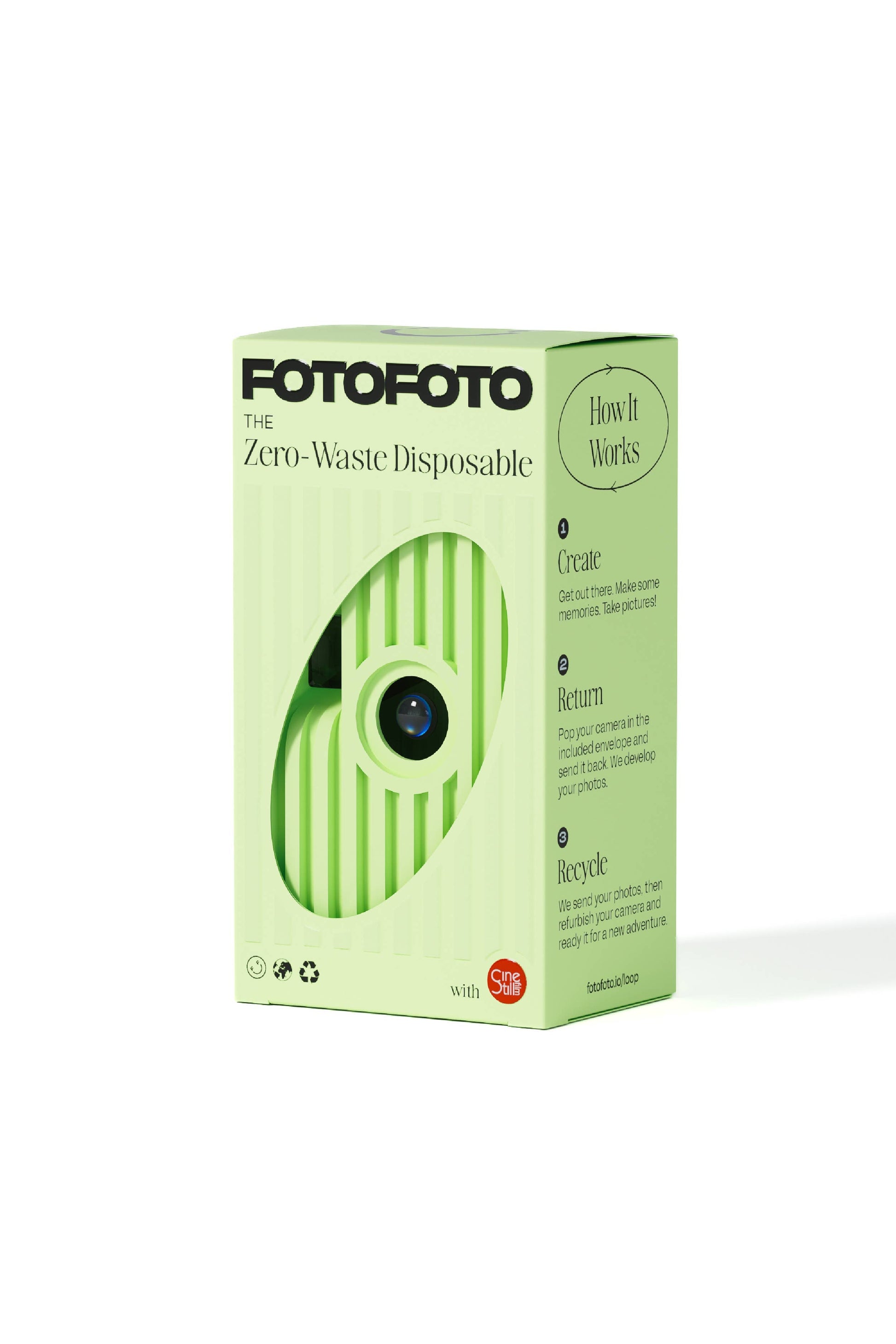 Zero-Waste Disposable Camera "Meadow" | Sustainable Film Camera – FotoFoto - Khandava