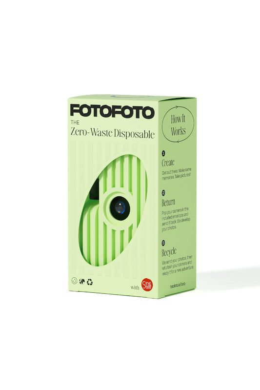 Zero-Waste Disposable Camera "Meadow" | Sustainable Film Camera – FotoFoto - Khandava