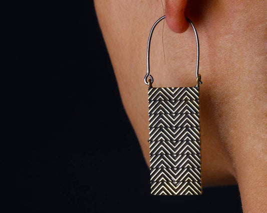 Zig Zag Hoop Silver - Khandava